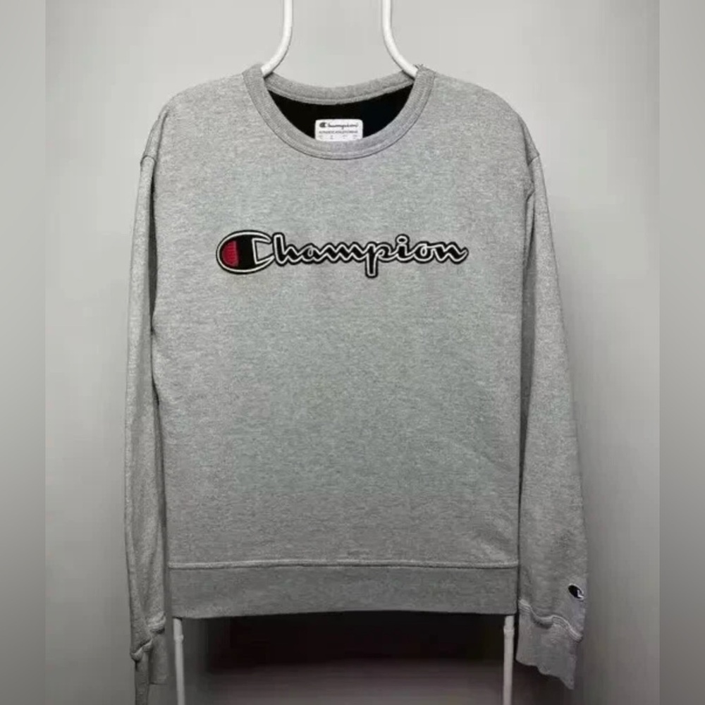 Champion sweatshirt vintage size Small grey big logo AUTHENTIC ATHLETICWEAR